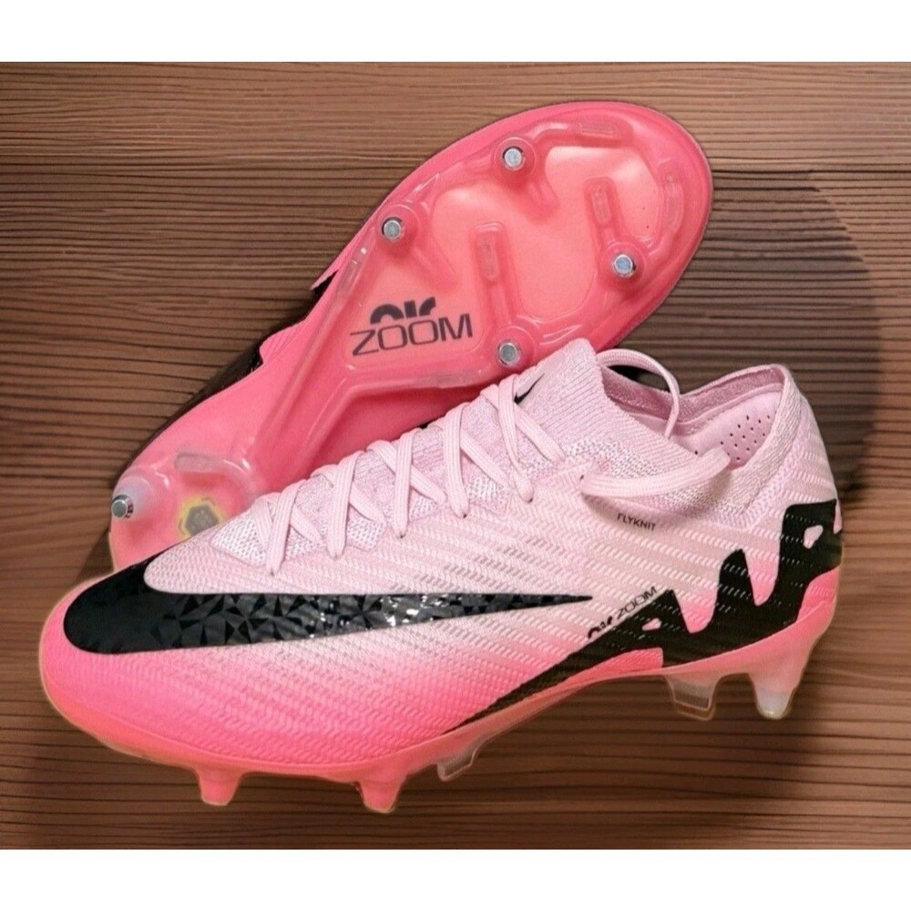 Nike Zoom Mercurial Vapor 15 Elite SG  ACG Pink FLYKNIT Soccer Cleats Men Sz 6.5